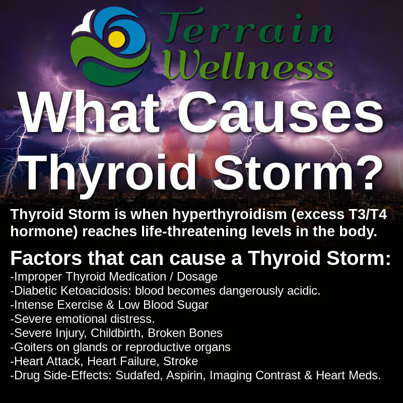 what causes a thyroid storm